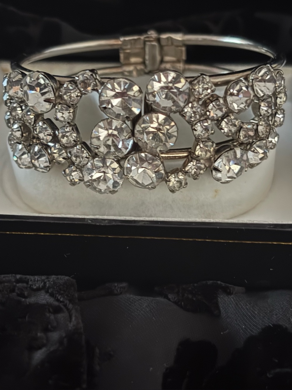 Rhinestone Crystal Silver Bracelet - Timeless Sparkle